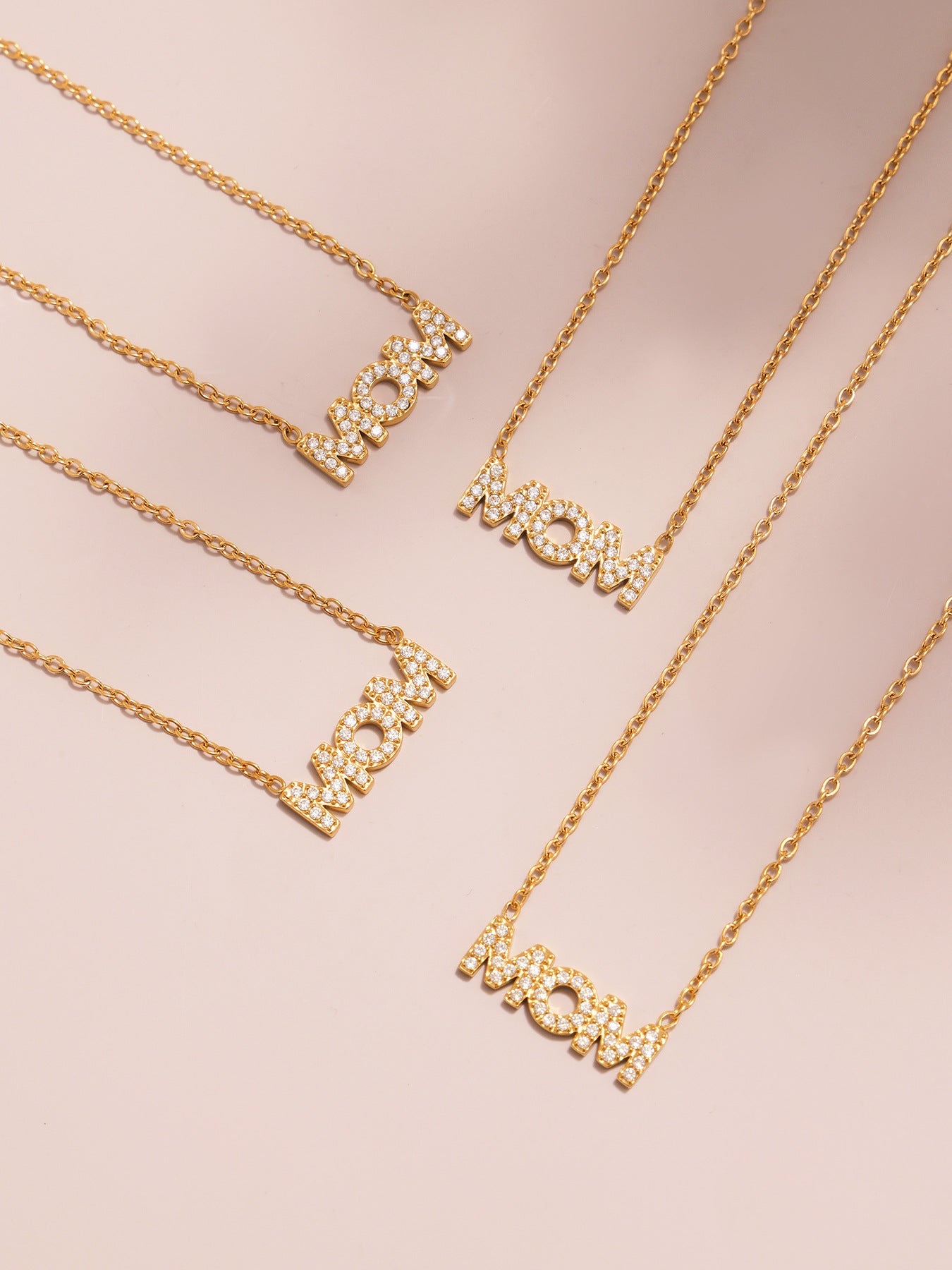 Best Gift Stainless Steel Sun Pendant Necklace for Women Mom Real Gold PVD Plated White Zircons Link Chain for Party Occasions