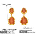 18k Gold Plated Cat Eye Jewelry Set  Waterproof Hypoallergenic Oval Stone  for Women Party Gift