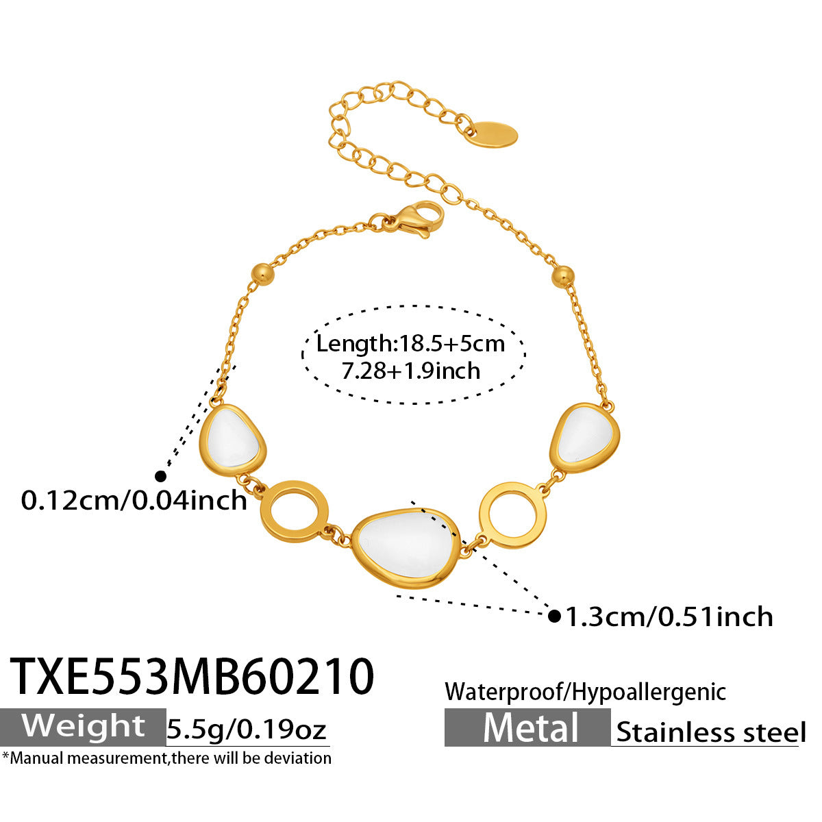 18k Gold Plated Cat Eye Jewelry Set  Waterproof Hypoallergenic Oval Stone  for Women Party Gift