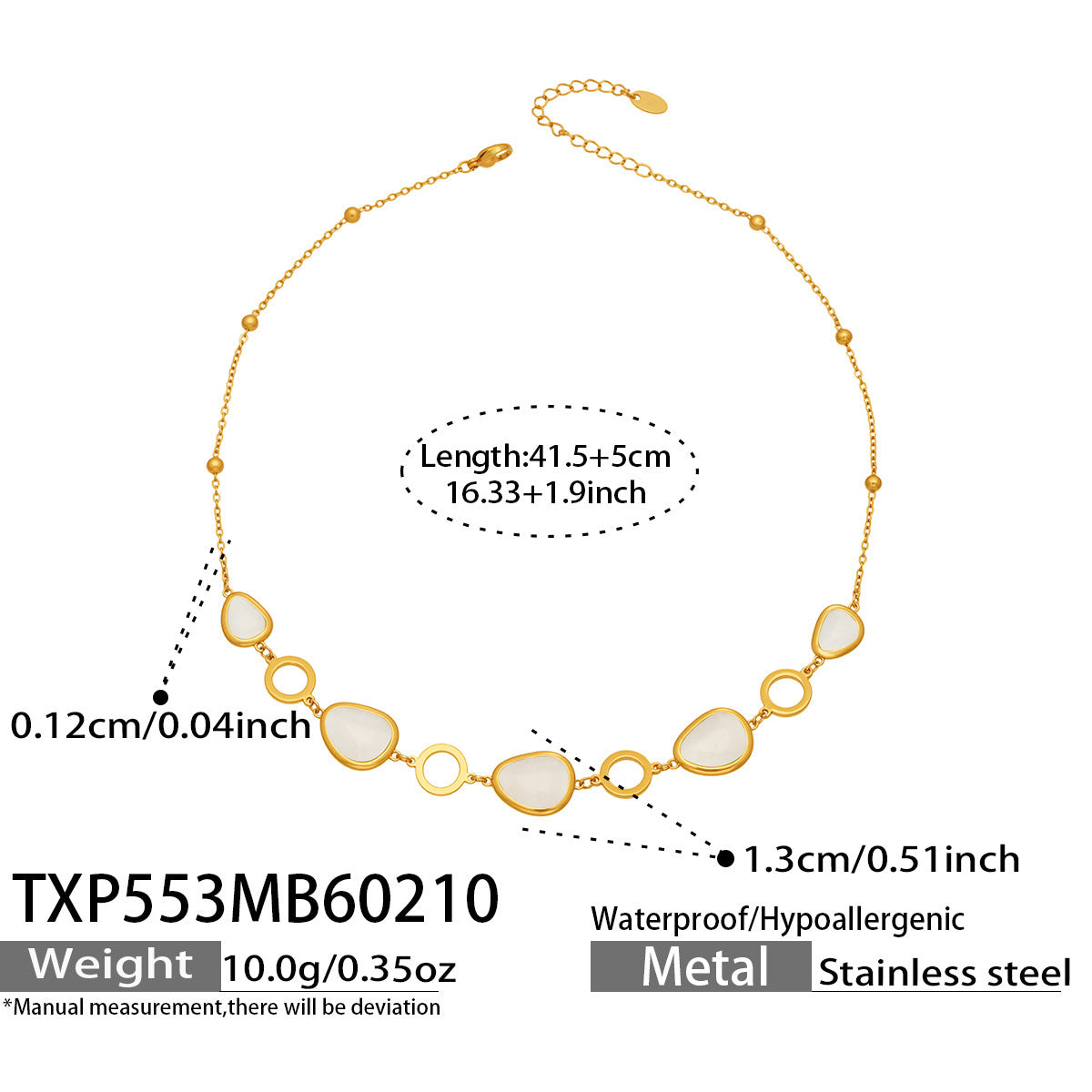 18k Gold Plated Cat Eye Jewelry Set  Waterproof Hypoallergenic Oval Stone  for Women Party Gift
