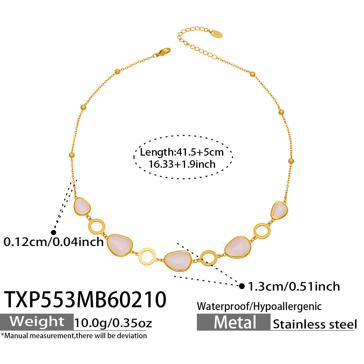 18k Gold Plated Cat Eye Jewelry Set  Waterproof Hypoallergenic Oval Stone  for Women Party Gift