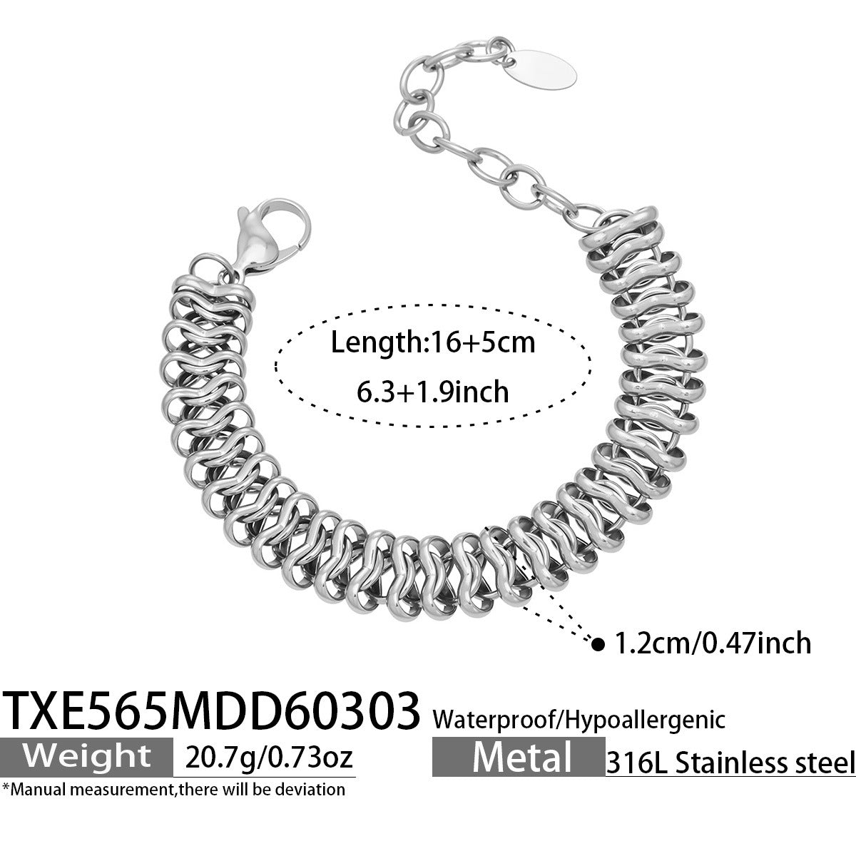 Trendy Women Gold Plated Stainless Steel Thick Chain Choker  Set Includes Matching Bracelet Perfect for Gift Daily Wear