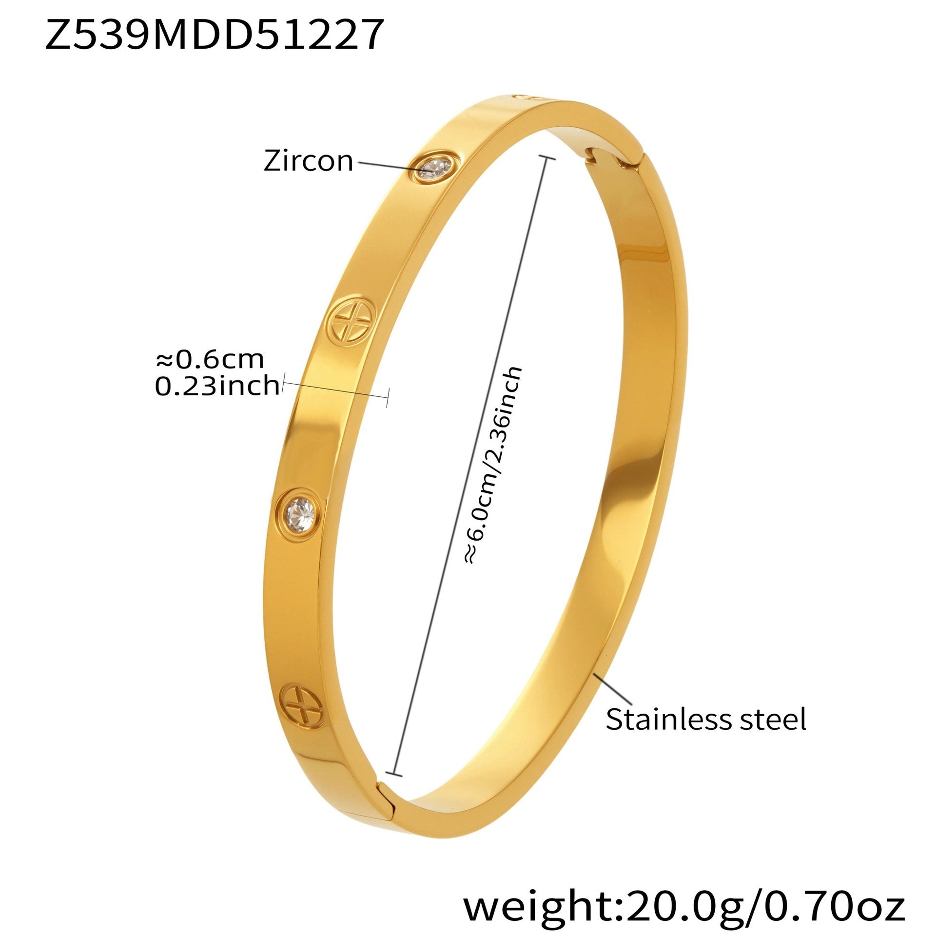 Fashion Sparkly Cubic Zirconia Floral Cuff  Stainless Steel Gold Plated Rhinestone Bangle Jewelry  Wedding Party