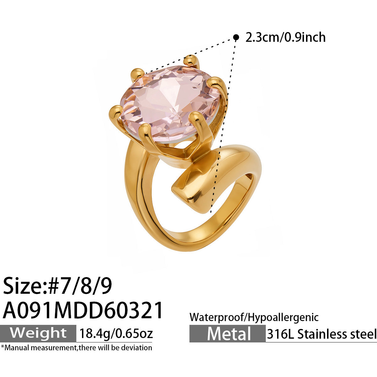Factory  Stainless Steel Rose Gold Geometric Rings  Minimalist Stackable Jewelry for Women OEM ODM