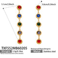 Fashion Luxury Splicing Stainless Steel Unisex Business Gift Bracelet Necklace Exquisite Fashion Elegant Color Tassel Set