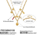2026 Fashion Stainless Steel Angel Pendant Necklace DIY Adjustable Layered Choker Gift for Women Girls