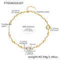 2026 New Design Marquise Zircon Pearl Necklace Textured Stainless Steel Chain Women's Elegant Collarbone Jewelry Wholesale