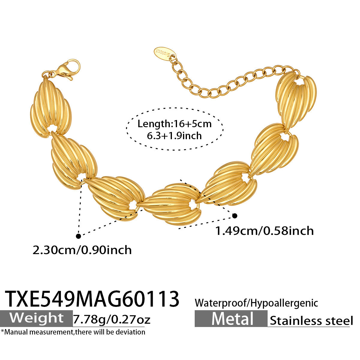 Hot Sale Watermelon Heart Pattern Waist Chain  Necklace Set Stainless Steel Gothic Geometric Jewelry  Trendy Women Gift