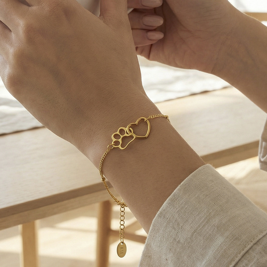 Fashion Classic 18K Gold Plated Cute and Stylish Lovely Stainless Steel Bracelet for Little Girls Fashion Jewelry Accessories