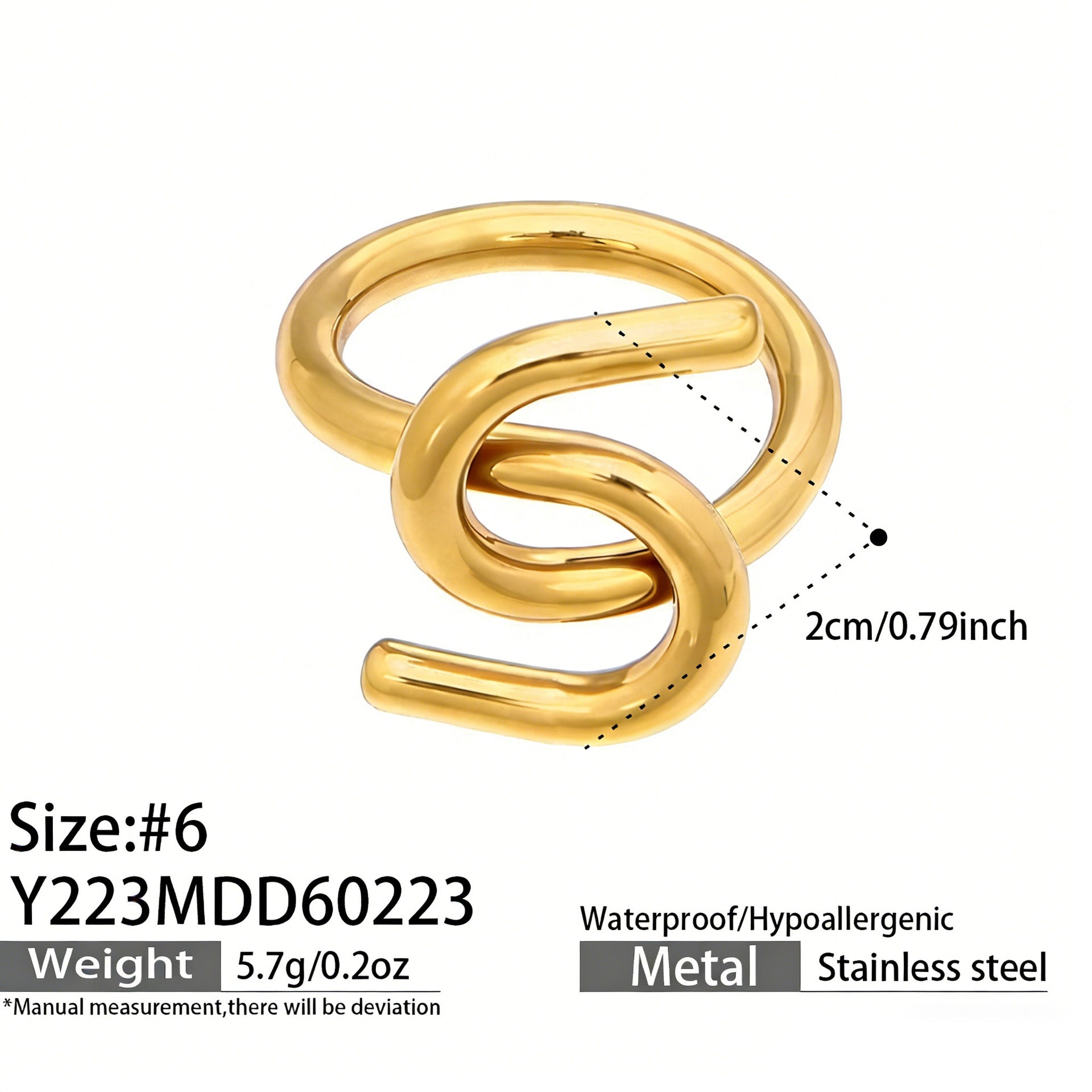 Factory Stainless Steel Rose Gold Geometric Rings Set | Minimalist Stackable Jewelry for Women OEM ODM Support
