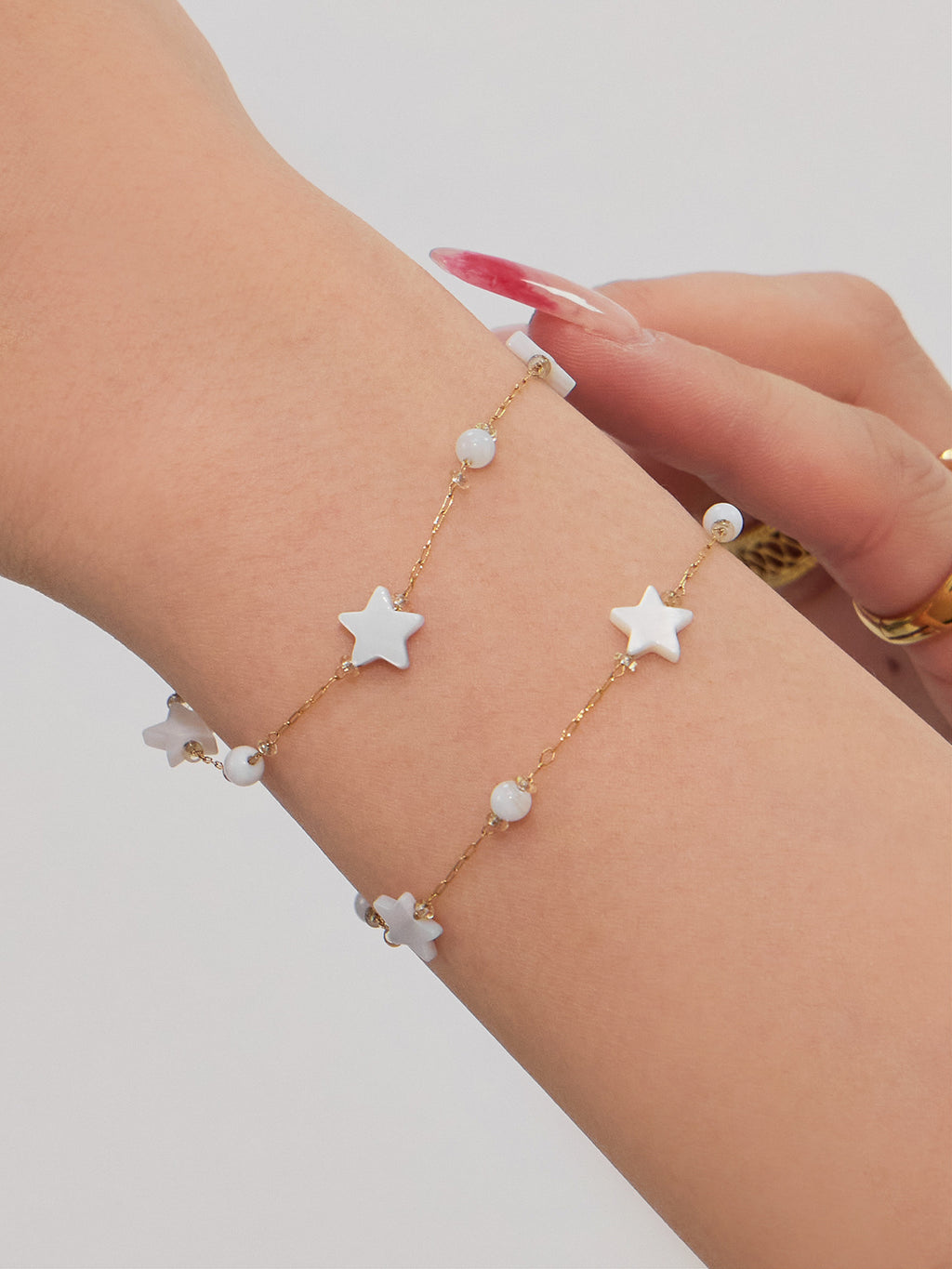 2026 New Fashion 5A Zircon Sunflower Pendant Necklace with Shell Star Bracelet Set Sparkling Eight-Pointed Star Gift for Women