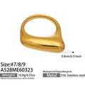 Factory Direct High Quality 18K Gold Plated Stainless Steel Snake Ring High End Open Finger Ring for Ladies Custom Logo Support