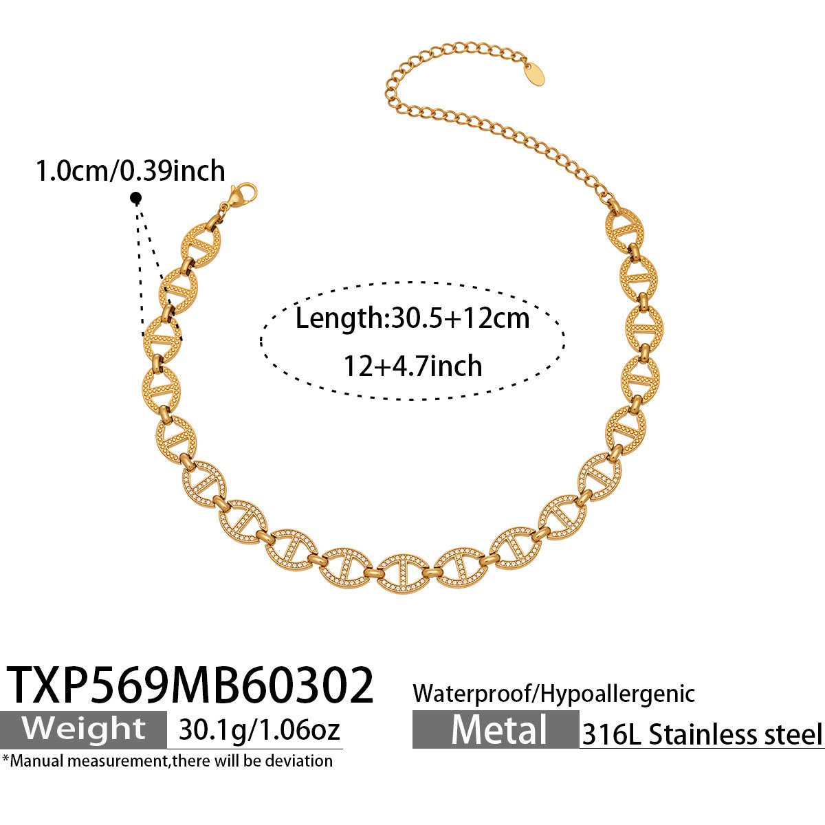 2026 New Arrival Luxury Stainless Steel Rhinestone Jewelry Set for Women Fashion Choker Necklace Bracelet Earring Ring  Set