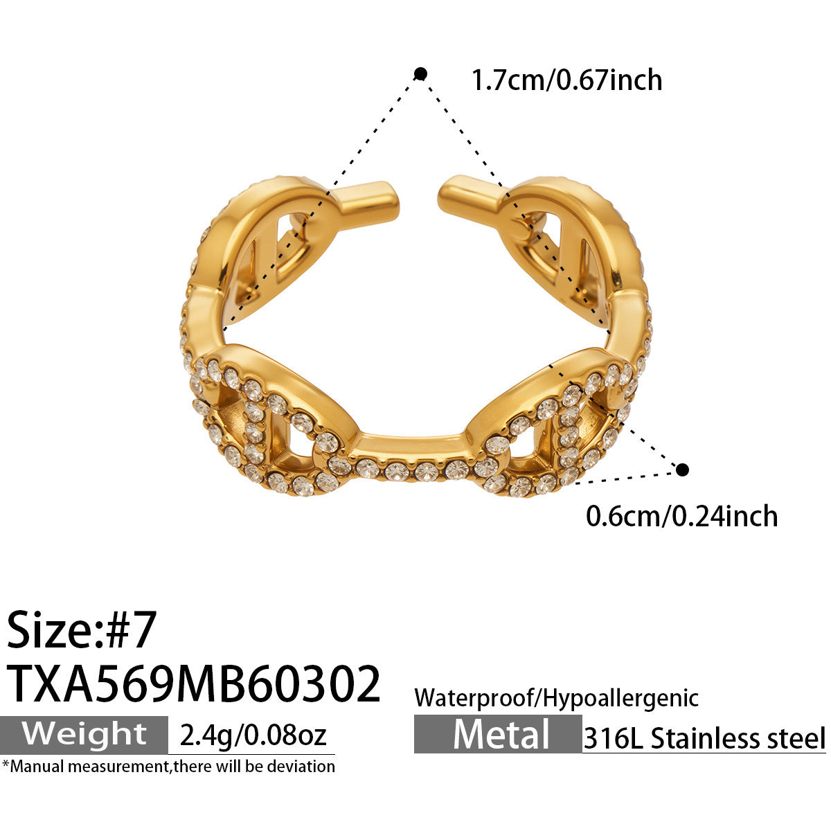 2026 New Arrival Luxury Stainless Steel Rhinestone Jewelry Set for Women Fashion Choker Necklace Bracelet Earring Ring  Set