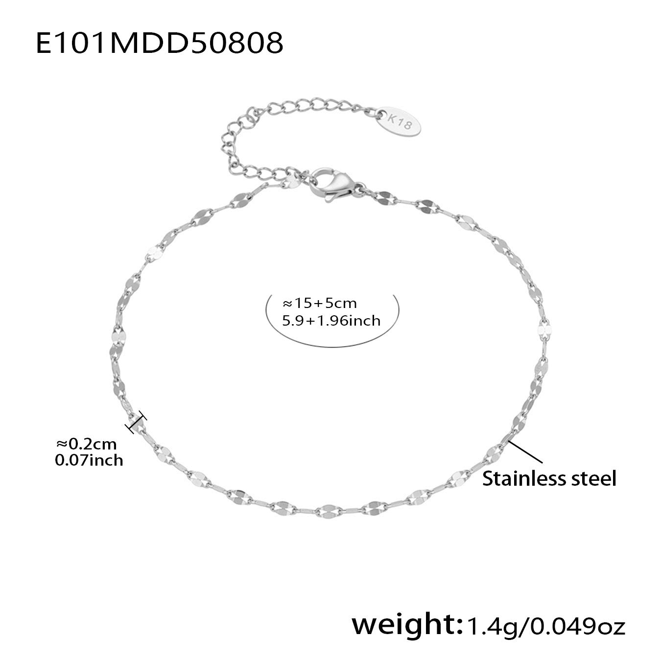2026 New Light Luxury Stainless Steel Butterfly Bracelet for Women  Gold Plated Eternity  Link 8 Chain