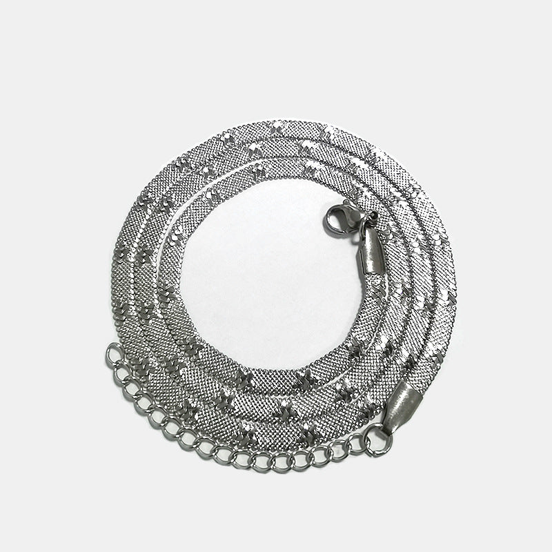 Hot Fashion Unisex Snake Chain Women Necklace Choker Stainless Steel Herringbone Gold Color Chain Necklace for Women Jewelry
