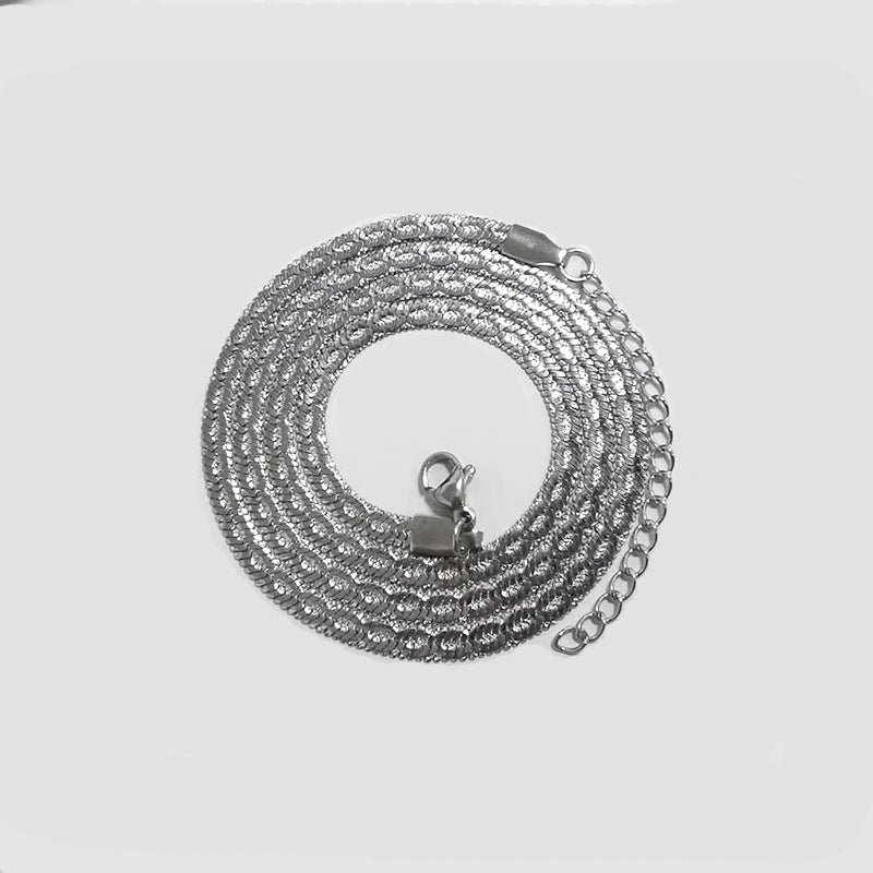 Hot Fashion Unisex Snake Chain Women Necklace Choker Stainless Steel Herringbone Gold Color Chain Necklace for Women Jewelry