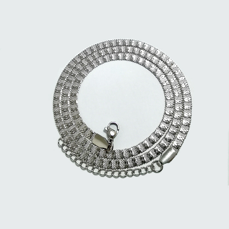 Hot Fashion Unisex Snake Chain Women Necklace Choker Stainless Steel Herringbone Gold Color Chain Necklace for Women Jewelry