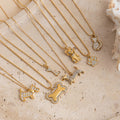 Fashion Pendant Necklaces Animal Necklace Cute Cat Dog Bone Zircon Pendant Necklace 18k Gold Plated 316l Stainless Steel Jewelry