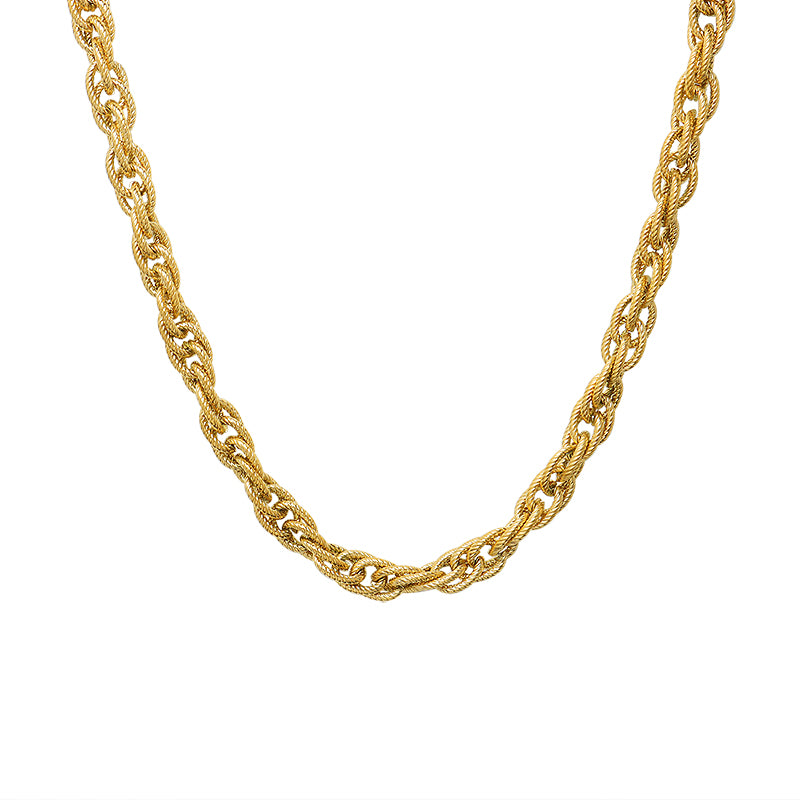 Hip Hop Style Necklace Jewelry Bracelet Set Women's Stainless Steel Necklaces