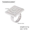 Wholesale 2026 Hot Sale Ins Style Jewelry Set Geometric Swirl Pattern Earrings  Stacking Ring 18K Gold Plated Stainless Steel