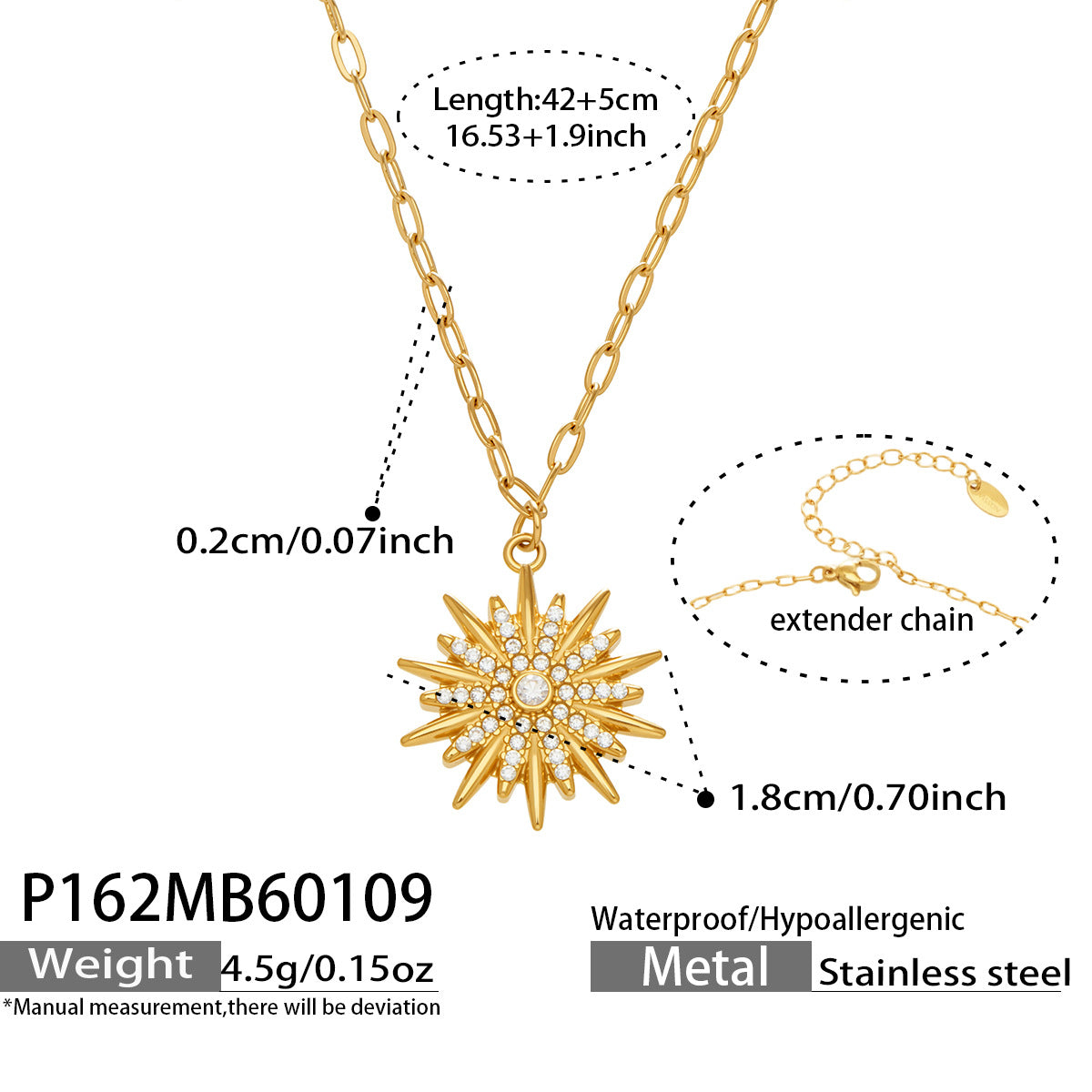 2026 New Fashion 5A Zircon Sunflower Pendant Necklace with Shell Star Bracelet Set Sparkling Eight-Pointed Star Gift for Women
