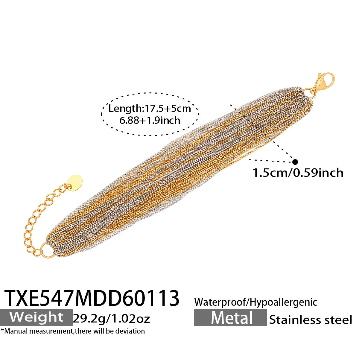 Bold Geometric Multilayer Choker Necklace Set Stainless Steel Gothic Stacking Jewelry for Women