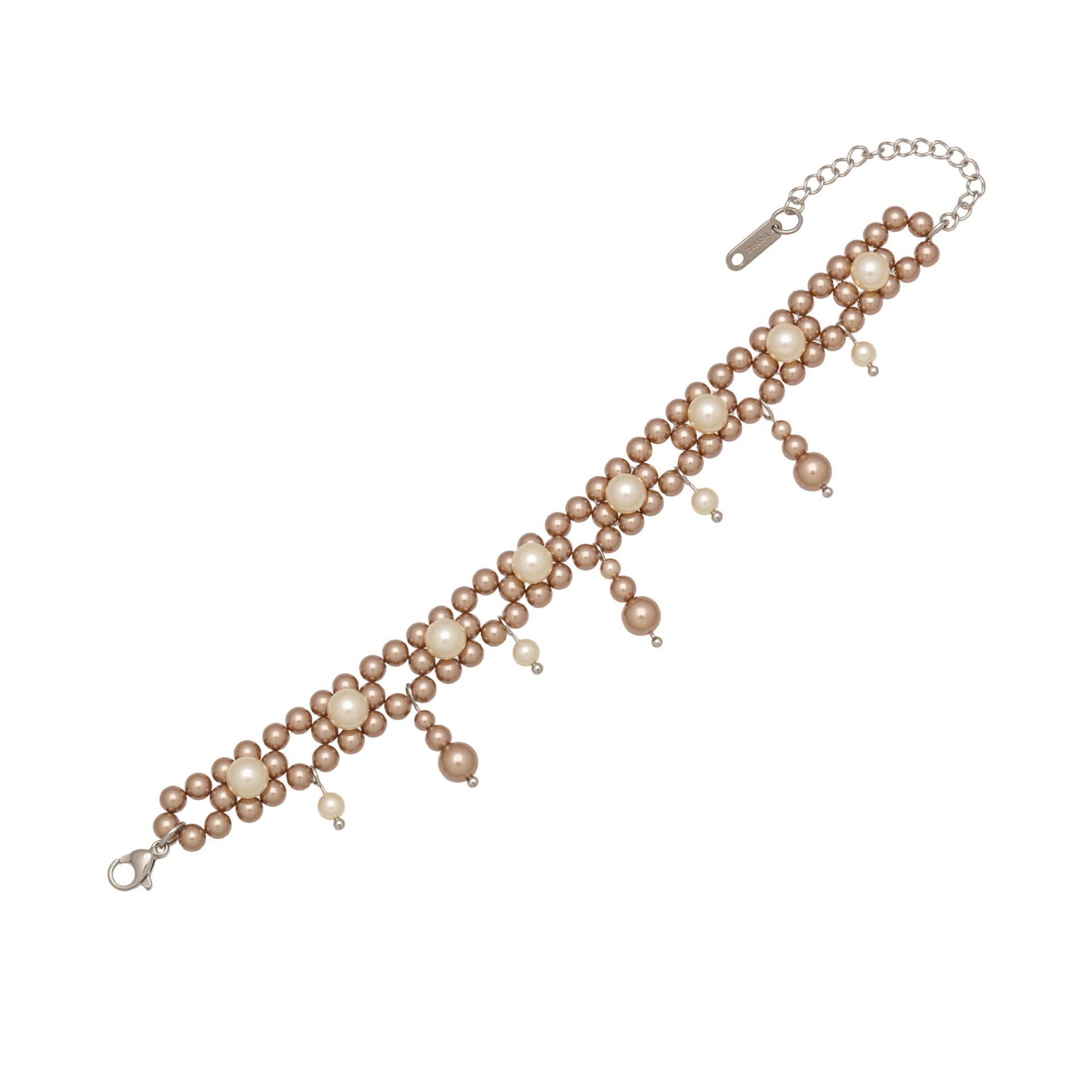 2026 Fashion  Crystal Pearl Beaded Stainless Steel  Handmade with Tassel Boho Chic Dainty Jewelry Gift for Women