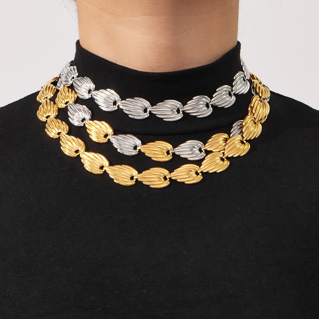 Hot Sale Watermelon Heart Pattern Waist Chain  Necklace Set Stainless Steel Gothic Geometric Jewelry  Trendy Women Gift