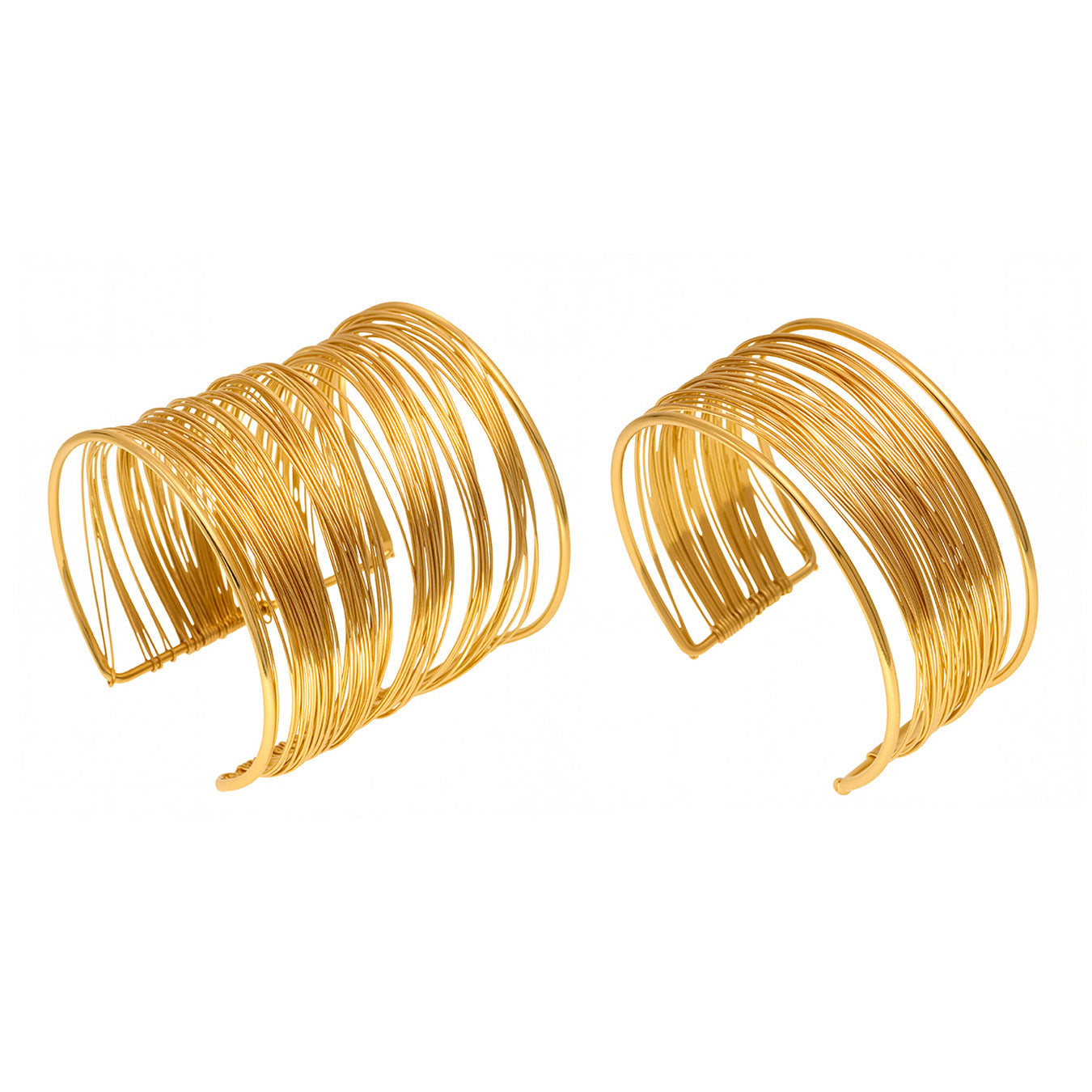Designer Stainless Steel Gold Plated Chunky Cuff Bracelet Fashion Jewelry Bangle