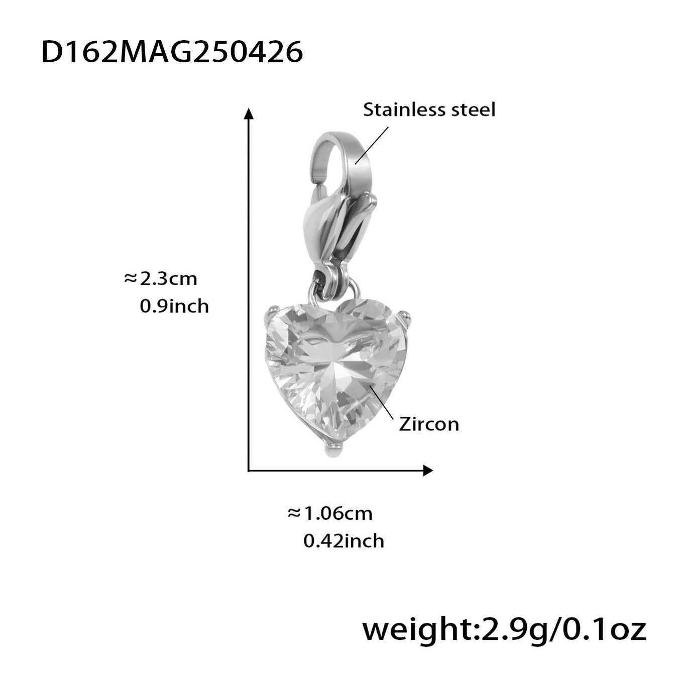 Trendy Gold-Plated True Gold Stainless Steel Charm Bracelet Cute Style with Heart Bear Zircon Valentine's Day Party Gift