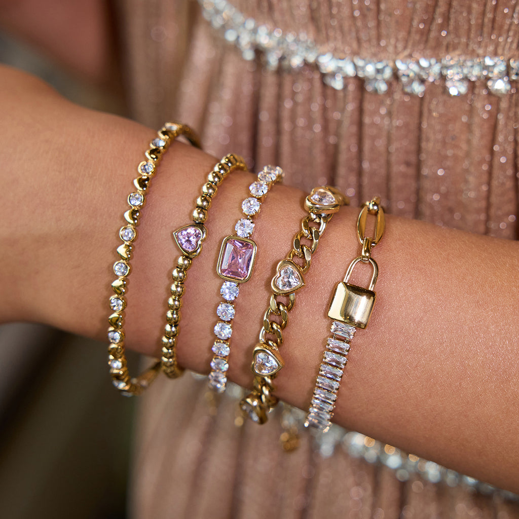 Zircon Fashion Jewelry Bracelets Bangles High Quality 18K PVD Plated Stainless Steel Trendy Vintage Classic Styles for Gifts