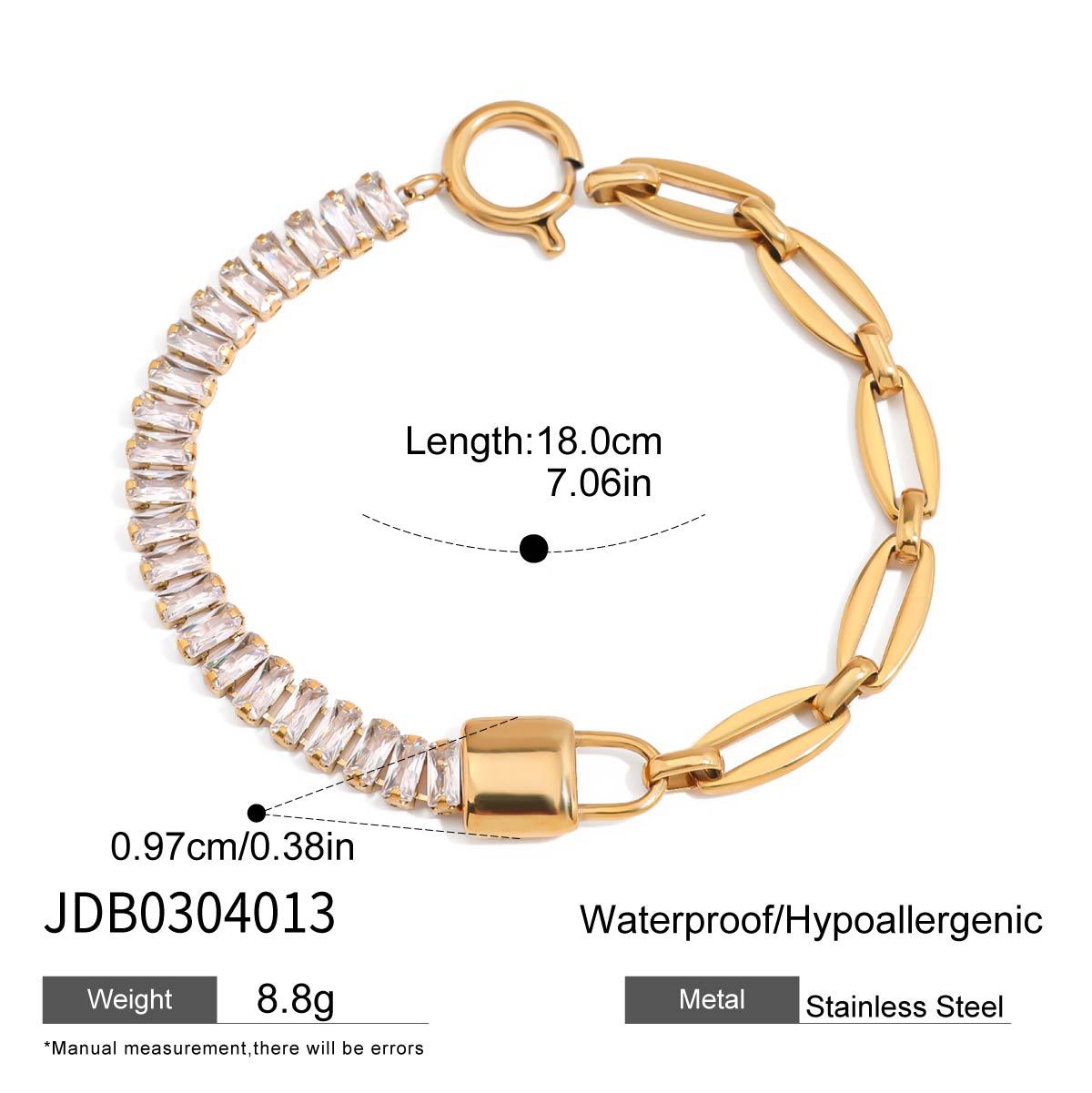 Zircon Fashion Jewelry Bracelets Bangles High Quality 18K PVD Plated Stainless Steel Trendy Vintage Classic Styles for Gifts