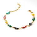ZB02 Fashionable Eye Bracelet Gold Plating Trendy Chain & Link Stainless Steel Jewelry for Gift
