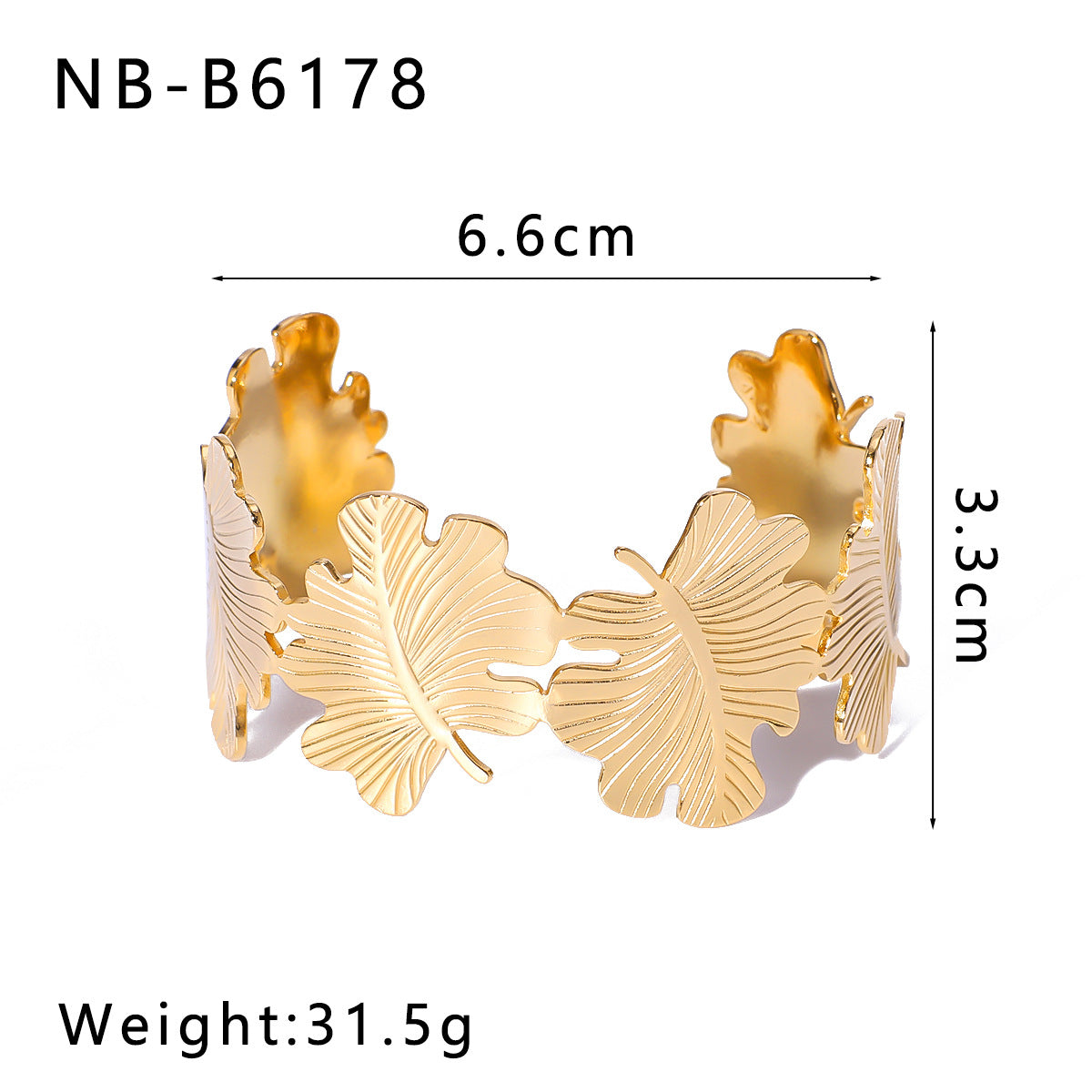 Chunky Stainless Steel 18K Gold Plated Women's Fashion Jewelry Cuff Bracelets Colorful Enameling Bangle Gift