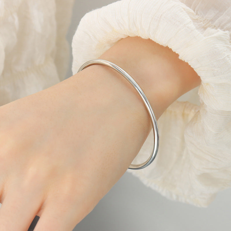 MB02101 Simple Style Stainless Steel Fashion Jewelry Gold Silver Rose Gold Color Options with Vacuum Plating Bracelets