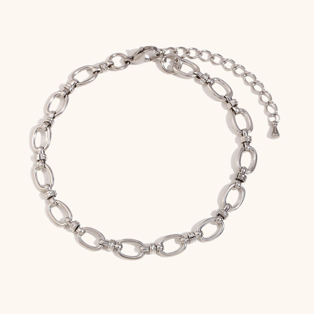 DB02074 Stainless Steel Chain Bracelet Multiple Designs 18K True Gold & Silver PVD Plated Fashion Cuff Jewelry