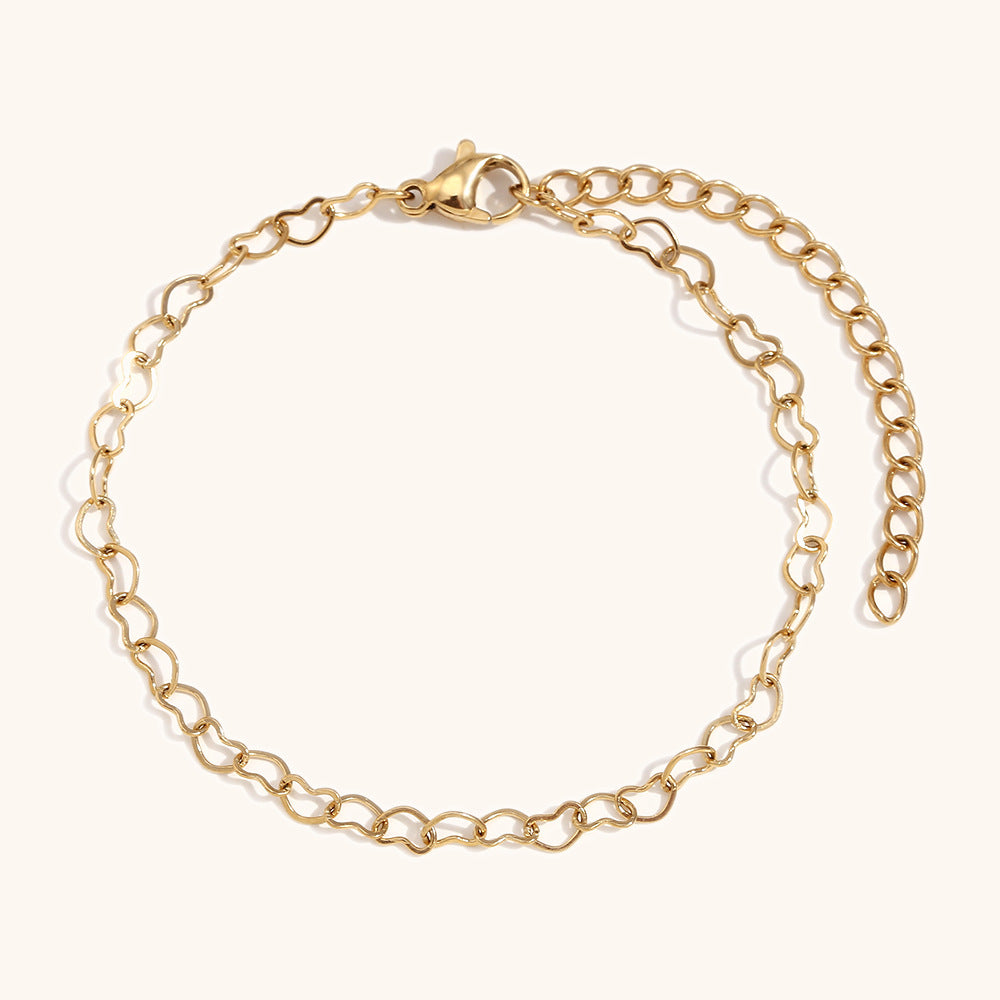 DB02074 Stainless Steel Chain Bracelet Multiple Designs 18K True Gold & Silver PVD Plated Fashion Cuff Jewelry