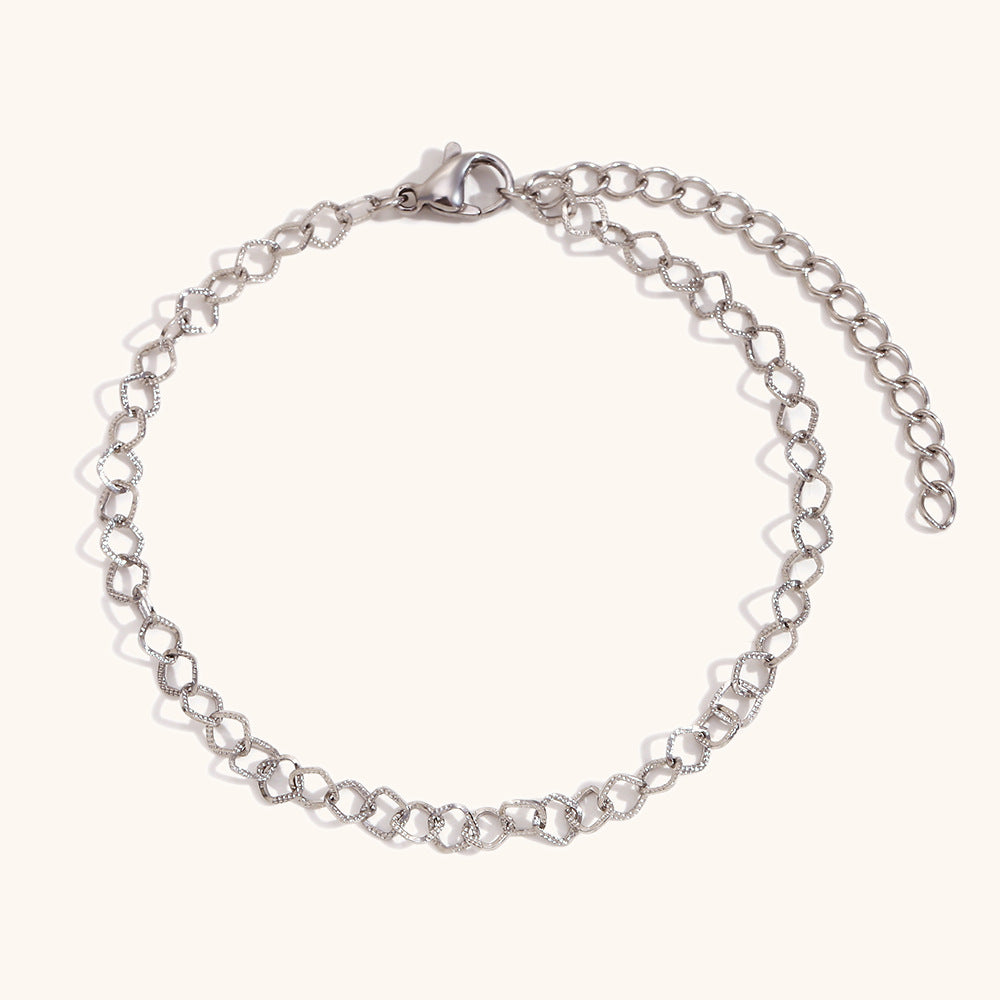 DB02074 Stainless Steel Chain Bracelet Multiple Designs 18K True Gold & Silver PVD Plated Fashion Cuff Jewelry