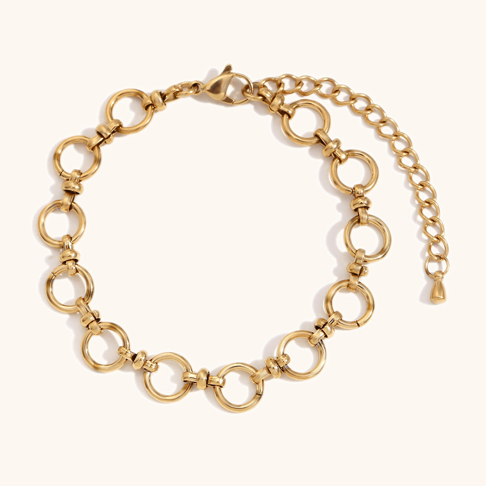DB02074 Stainless Steel Chain Bracelet Multiple Designs 18K True Gold & Silver PVD Plated Fashion Cuff Jewelry