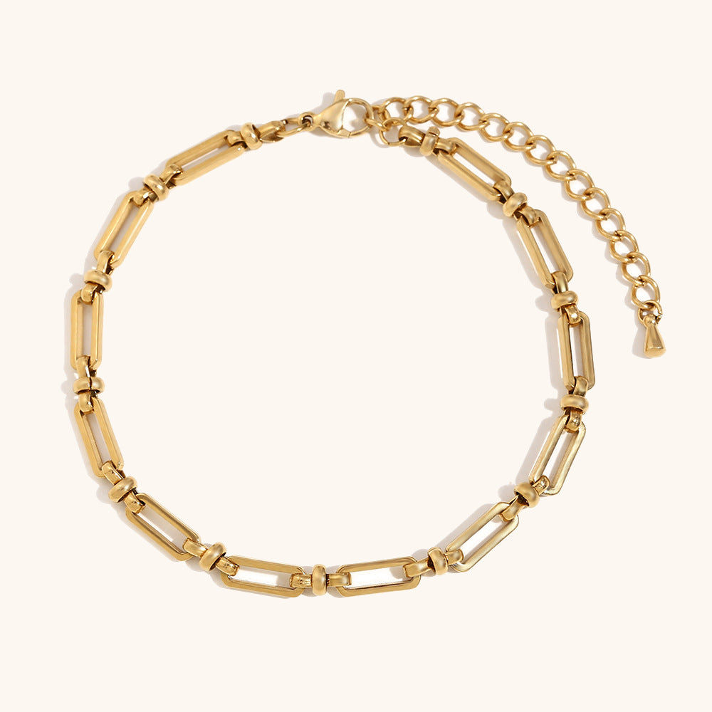 DB02074 Stainless Steel Chain Bracelet Multiple Designs 18K True Gold & Silver PVD Plated Fashion Cuff Jewelry