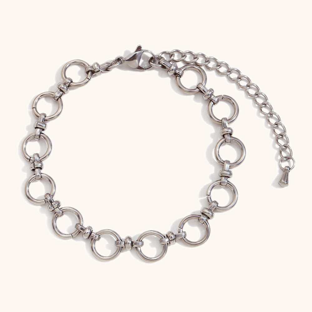 DB02074 Stainless Steel Chain Bracelet Multiple Designs 18K True Gold & Silver PVD Plated Fashion Cuff Jewelry