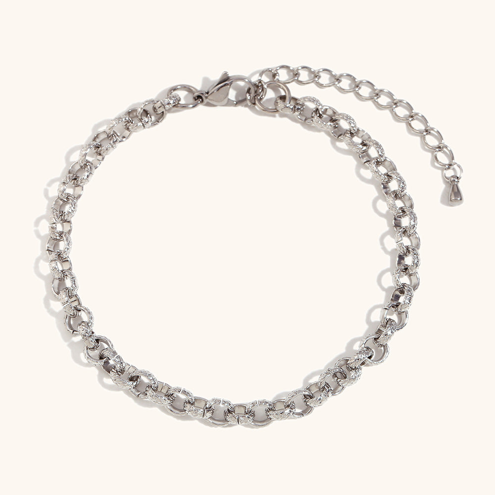 DB02074 Stainless Steel Chain Bracelet Multiple Designs 18K True Gold & Silver PVD Plated Fashion Cuff Jewelry