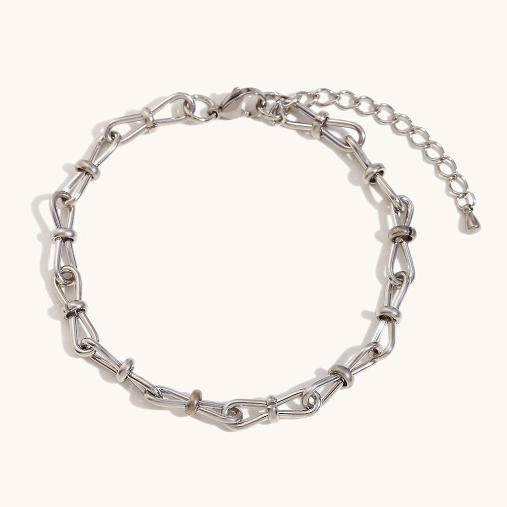 DB02074 Stainless Steel Chain Bracelet Multiple Designs 18K True Gold & Silver PVD Plated Fashion Cuff Jewelry