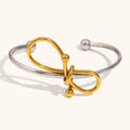 Wholesale Stainless Steel Fashion Jewelry 18K True Gold PVD Plated Bangle Bracelets Fashion Cuff Bracelets