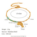 New Arrival Bracelets for Girls Charm Zircon and Natural Stone Stainless Steel Chain Bracelets Fashion Jewelry for Women