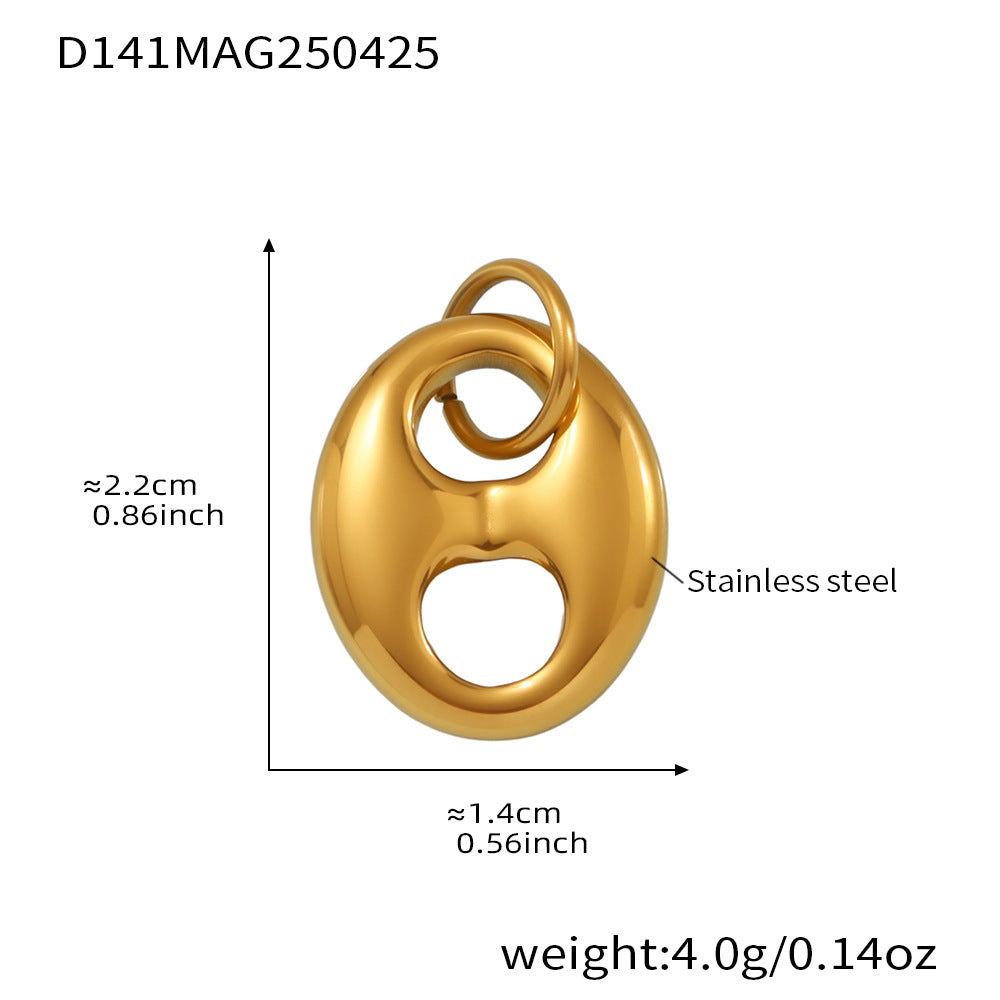 Best Trendy Stainless Steel Charm Bracelet with Zircon Valentine's Day Gift for Parties Gold-Plated True Gold