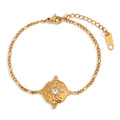 High Quality 18K PVD Plated White Zircon Stainless Steel Bracelets Classic for Gift Factory Wholesale Fashion
