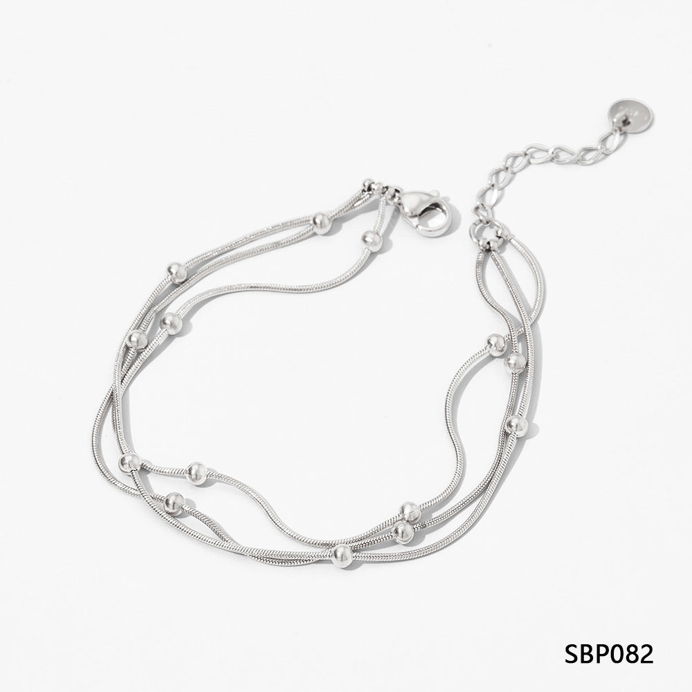 Customizable Stainless Steel True Gold Plated Cuff Bracelets Fashion Jewelry for Girls Wholesale