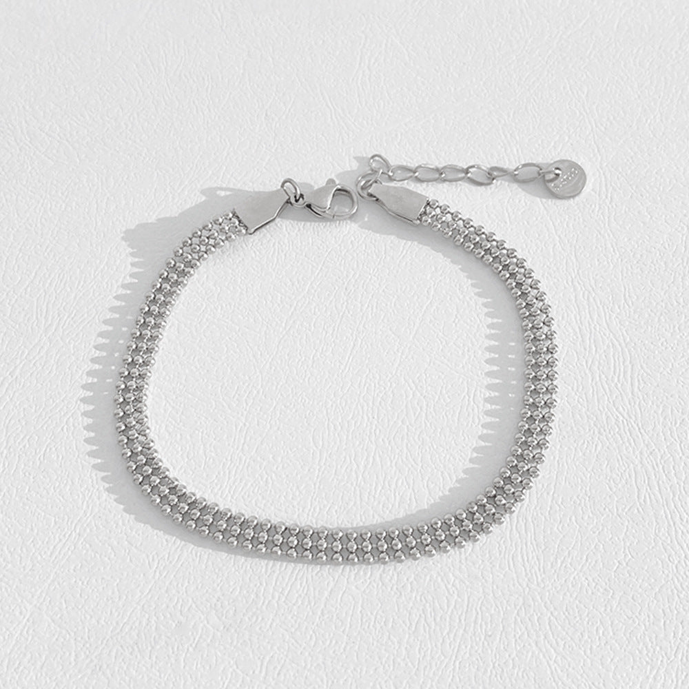 Customizable Stainless Steel True Gold Plated Cuff Bracelets Fashion Jewelry for Girls Wholesale